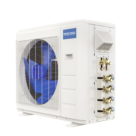 Image of MRCOOL DIY 36K BTU 4th Generation 3-Zone Ductless Heat Pump Condenser With 9k+12k+18k Wall Mount Air Handler