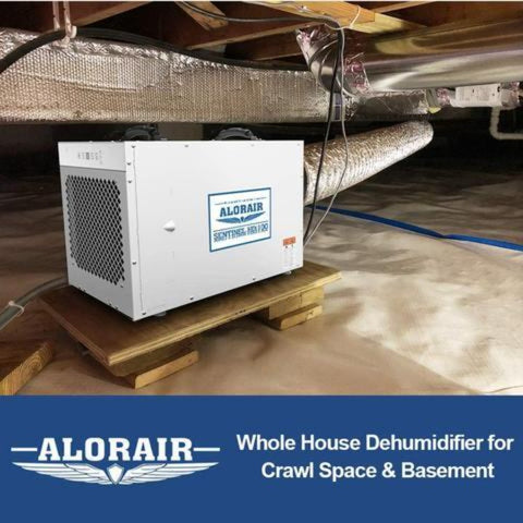 Image of ALORAIR SENTINEL HDI100 WHOLE HOME DEHUMIDIFIER, 100 PINTS AT AHAM, UP TO 2,900 SQ. FT. 5 YEARS WARRANTY, CETL LISTED, BASEMENT DEHUMIDIFIER WITH A PUMP, REMOTE CONTROL, CRAWL SPACE DEHUMIDIFYING