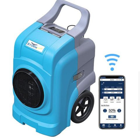 Image of Alorair Storm Elite Smart Wifi Dehumidifier, 125 Ppd Commercial Dehumidifier With Pump, Roto-Mold Body, Lcd Display, Cetl, 5 Years Warranty, Industrial Dehumidifier For Disaster Restoration