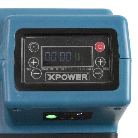 Image of XPOWER X-2700 3-Stage Professional HEPA Filtered Air Scrubber With PM2.5 Air Quality Sensor
