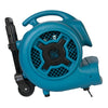 XPOWER X-830H 1 HP Air Mover With Telescopic Handle And Wheels