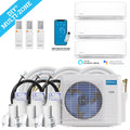 MRCOOL DIY 36K BTU 3-Zone 5th Gen Ductless Heat Pump Condenser With 9k+9k+12k Wall Mount Air Handlers Bundle