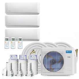 MRCOOL DIY 27K BTU 3-Zone 4th Generation Ductless Heat Pump Condenser With 9k+9k+12k Air Handler 