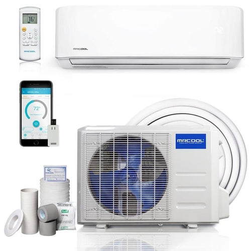 MrCool DIY 18k BTU Single Zone 4th Gen 22 (Complete Unit With Outdoor Heat Pump And Indoor Wall Mount Air Handler)