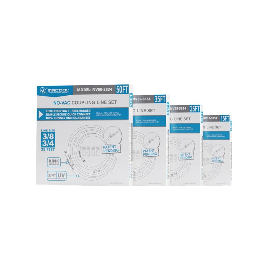 MRCOOL NV25-3834 25' No-Vac Pre-Charged Line Set for Universal Series
